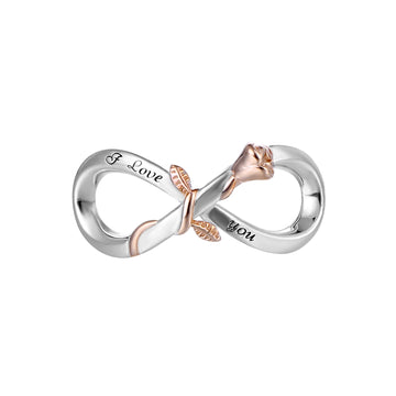 925 sterling silver infinite symbols and flowers