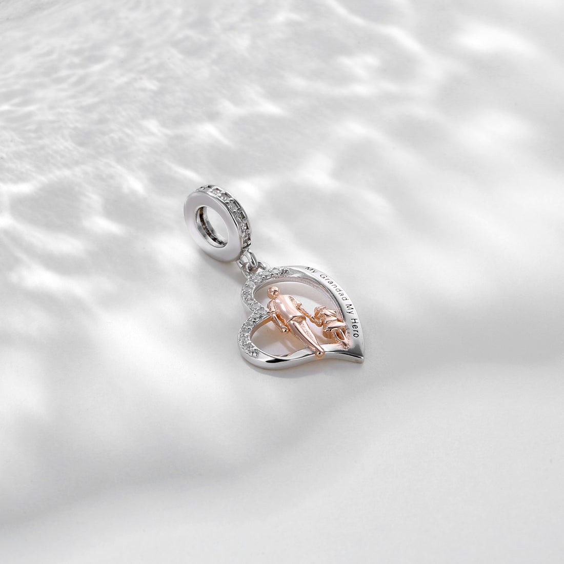 925 sterling silver my dad is a hero