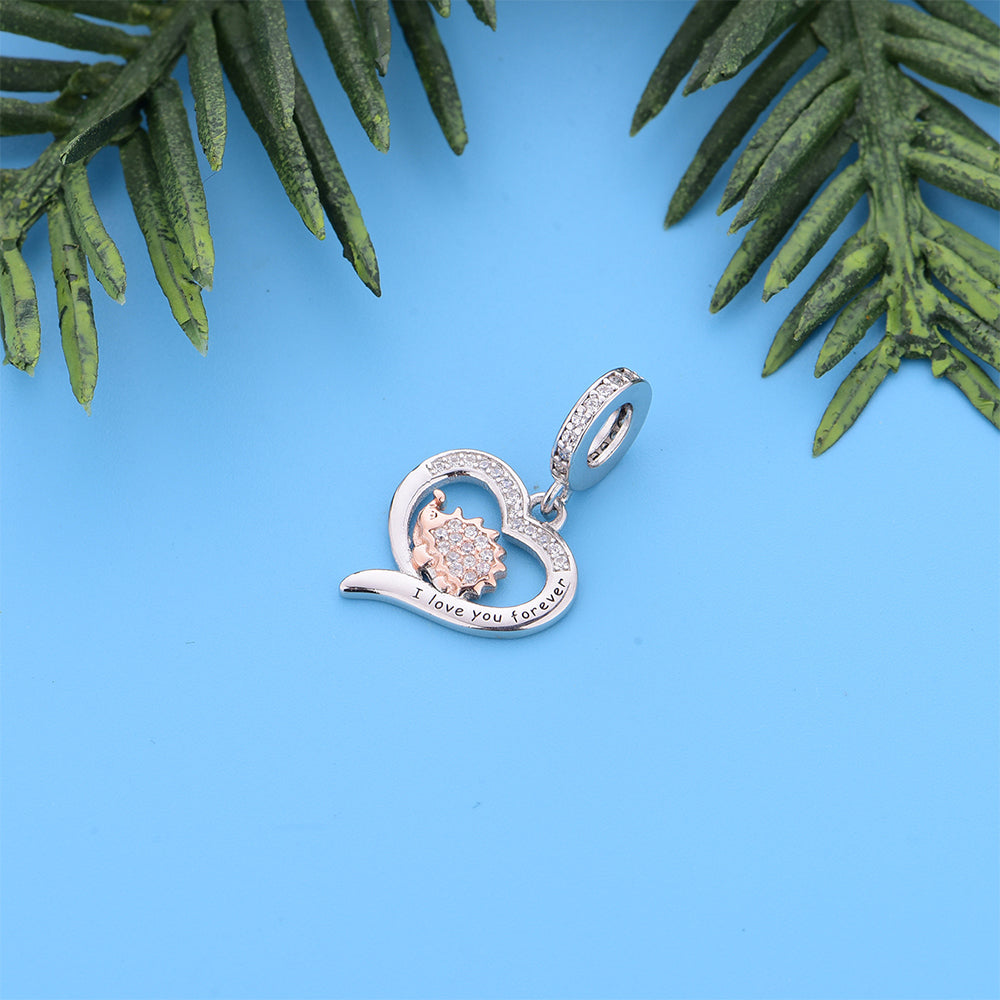 925 sterling silver animal hedgehog