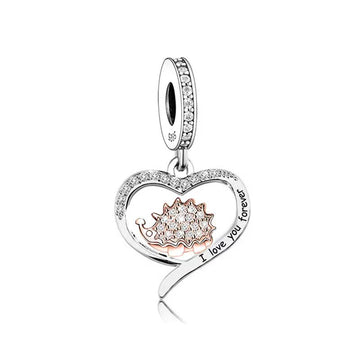 925 sterling silver animal hedgehog