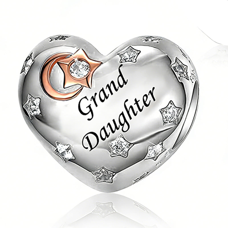 925 sterling silver heart-shaped Grand Daughter