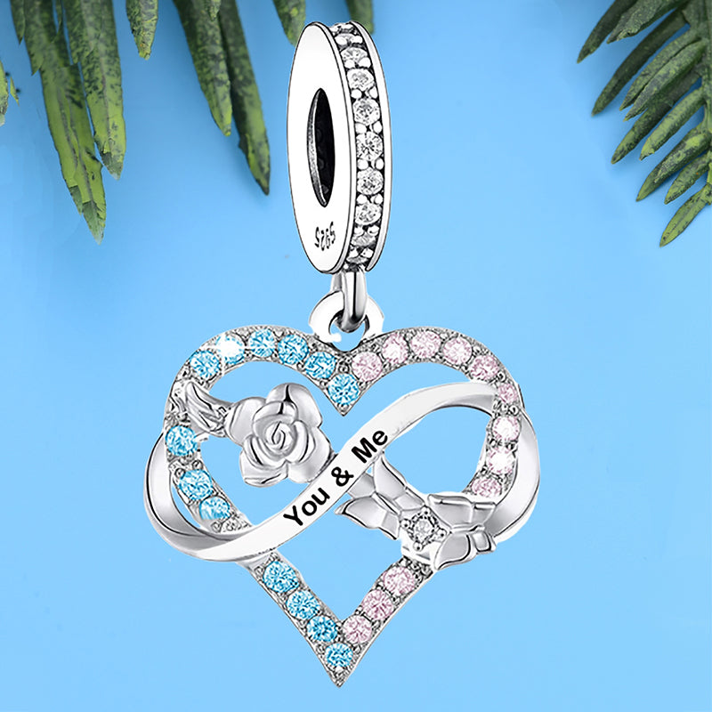 925 sterling silver permanent heart shape