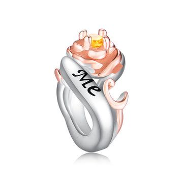 925 sterling silver with yellow crystal ring beads