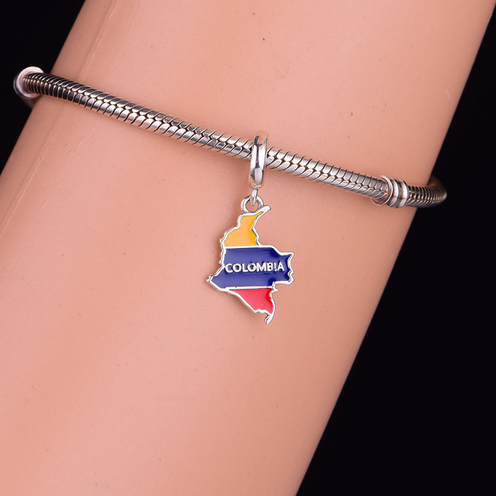 925 sterling silver COLOMBIA International charms