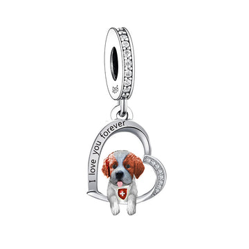 925 sterling silver Heart shaped Beagle