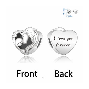 925 sterling silver girl and horse