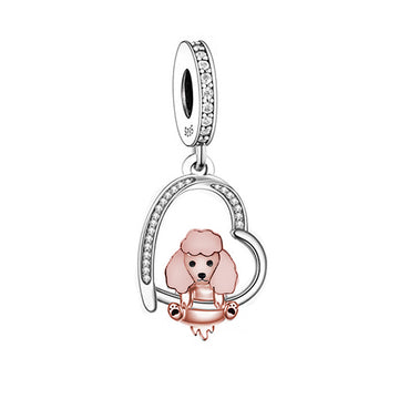 925 sterling silver heart-shaped sheep