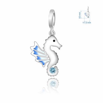925 sterling silver seahorse