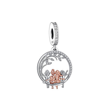 "Shared Heavens" - 925 Sterling Silver Sisterhood Dangle Charm