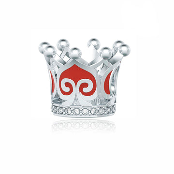 "Sovereign Heart" - 925 Sterling Silver Crown Charm