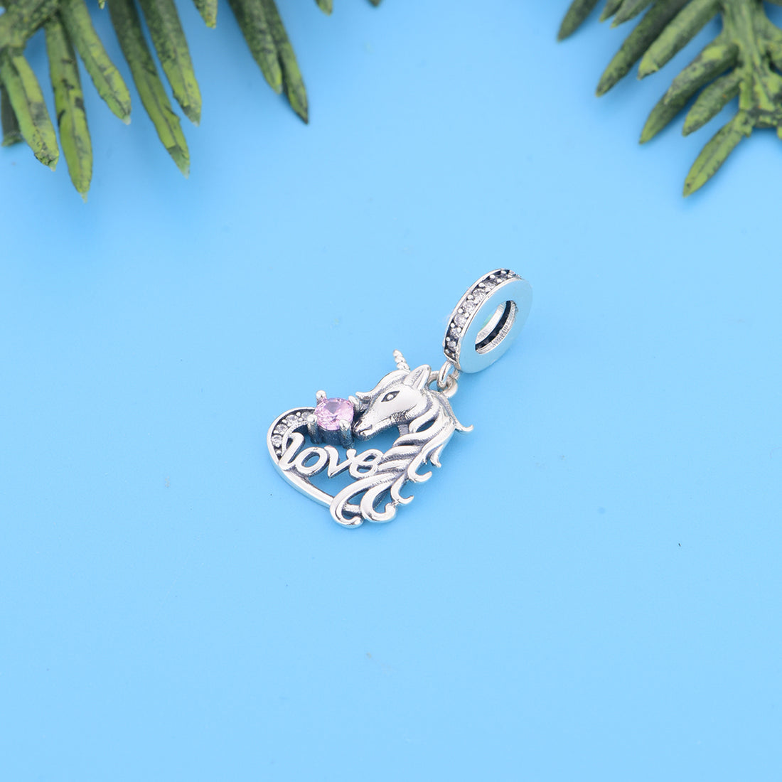 925 sterling silver unicorn full of love