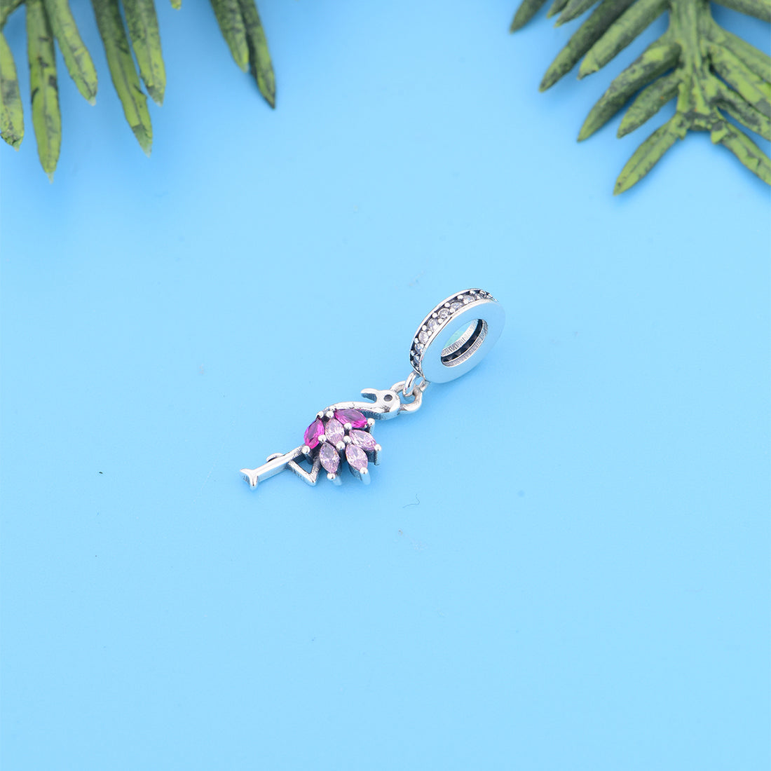 925 sterling silver colored ostrich