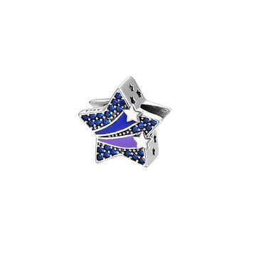 "Shooting Star Wish" - 925 Sterling Silver Star Charm Bead