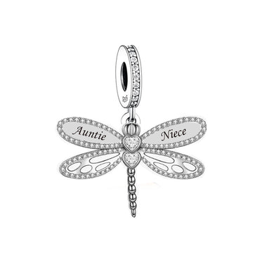 925 sterling silver dragonfly - Auntie and nephew
