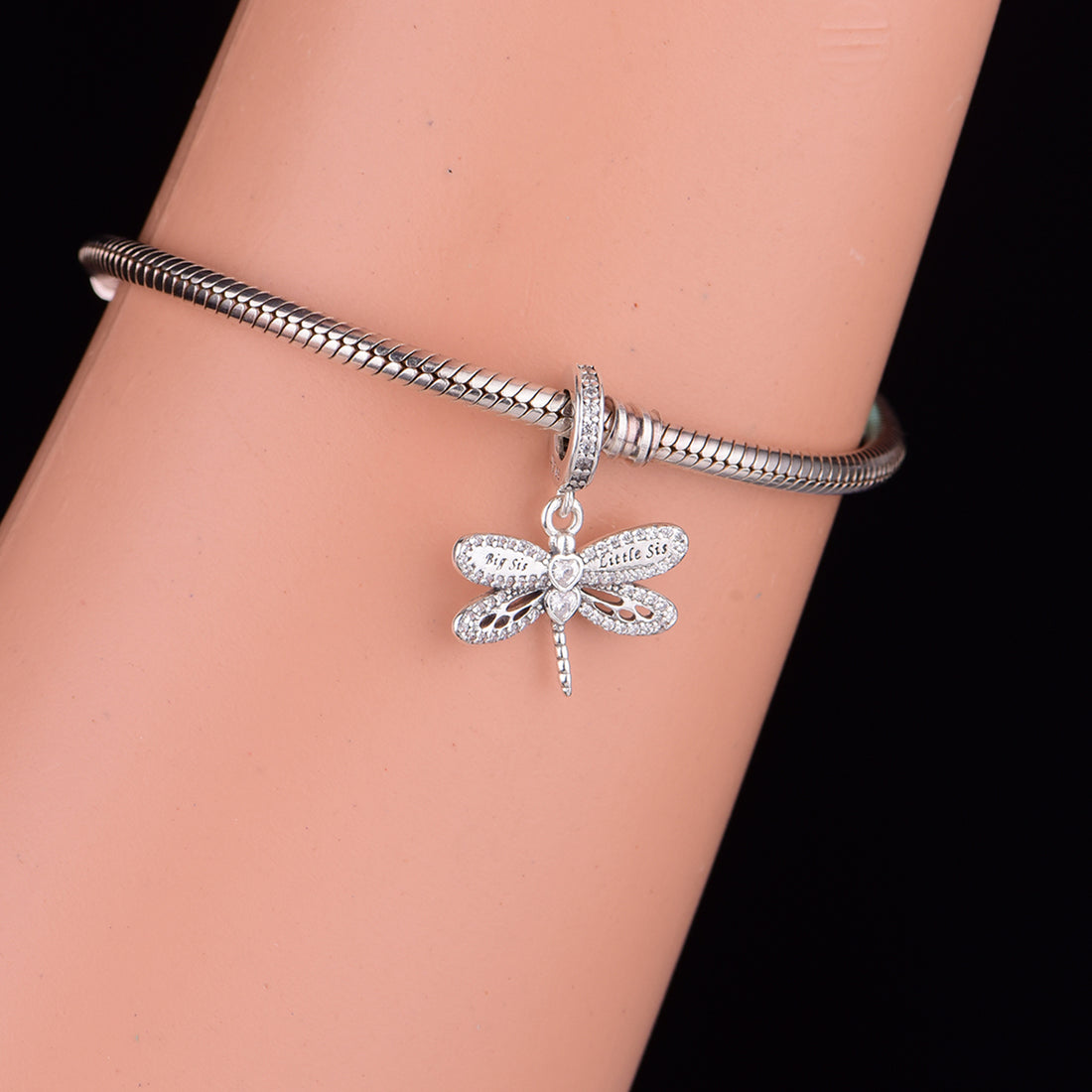 925 Sterling Silver Dragonfly sisters