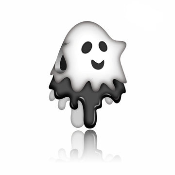 "Shadow Companion" - 925 Sterling Silver Ghost Charm Bead