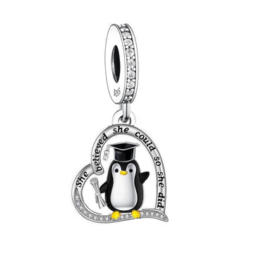 925 sterling silver graduated penguin