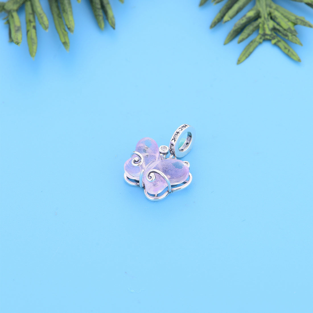 925 sterling silver purple butterfly