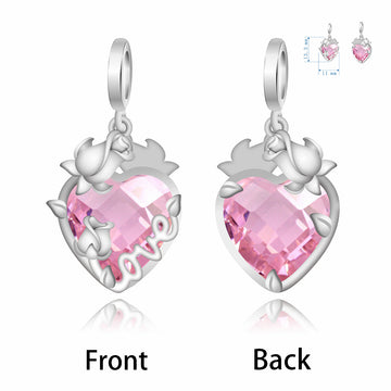 925 sterling silver pink birthstone