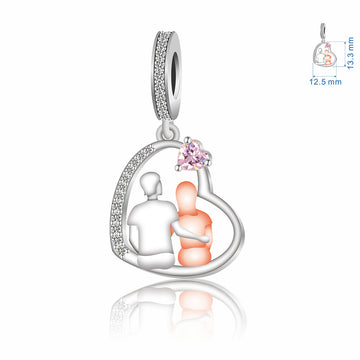 925 sterling silver couple sitting together