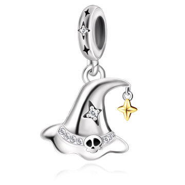 "Enchanted Arcana" - 925 Sterling Silver Magic Witch Hat Charm