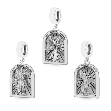 "Archangel Protection" - 925 Sterling Silver Holy Angel Medal Charm