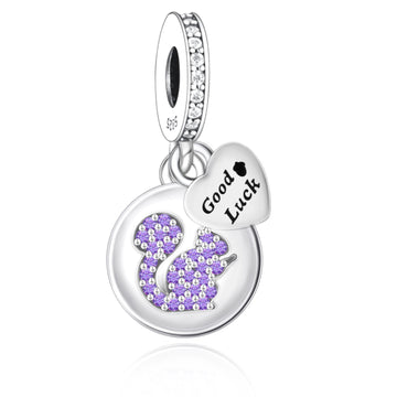 925 sterling silver round squirrel