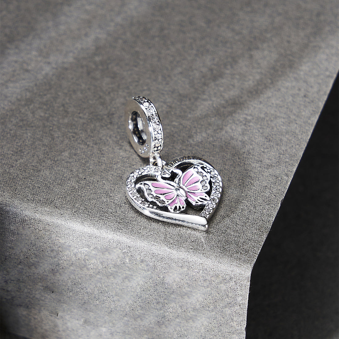 925 sterling silver heart-shaped butterfly - Patient