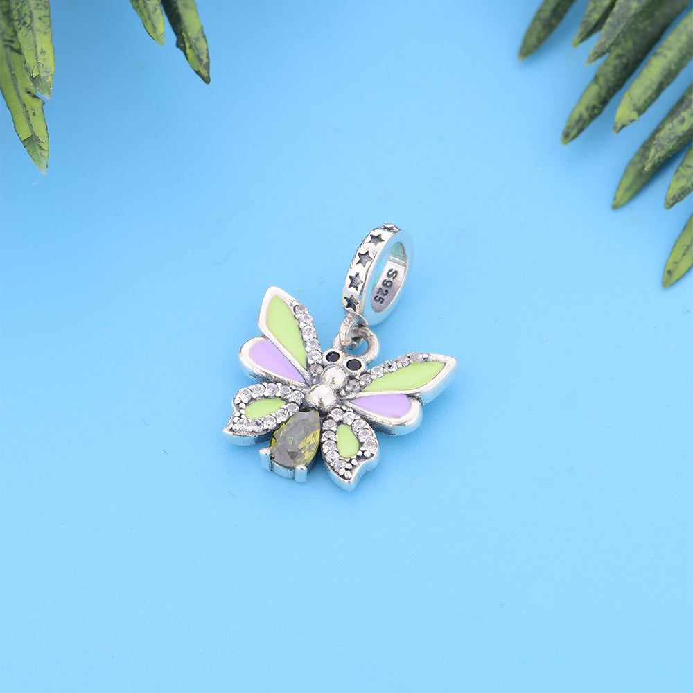 925 sterling silver cartoon star butterfly