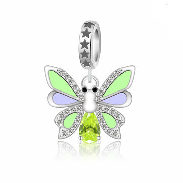 925 sterling silver cartoon star butterfly