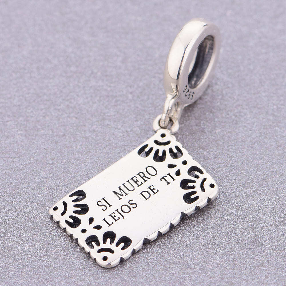 "México Lindo" Papel Picado Charm - 925 Sterling Silver Heritage Bead
