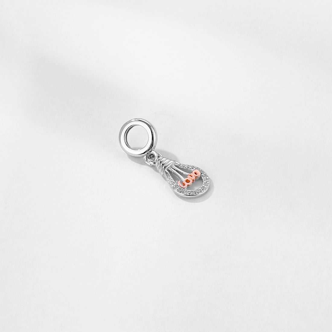 925 sterling silver Full of love light bulbs charms