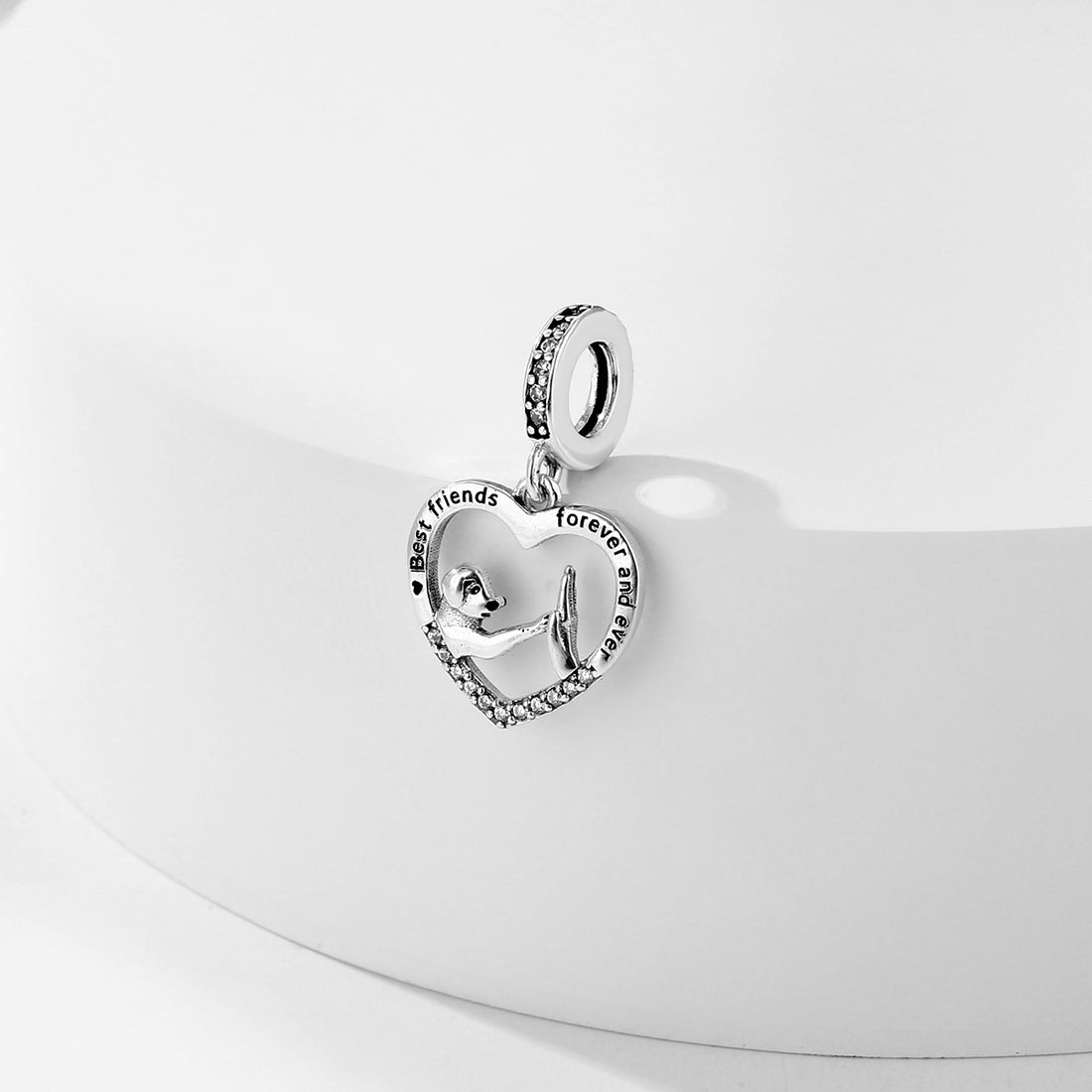 925 sterling silver Puppies and people high five charms