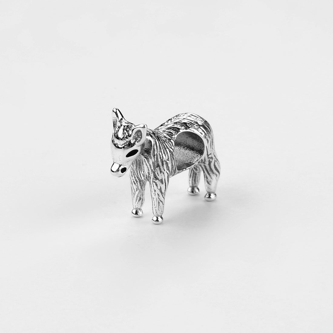 925 sterling silver 3D donkey charms