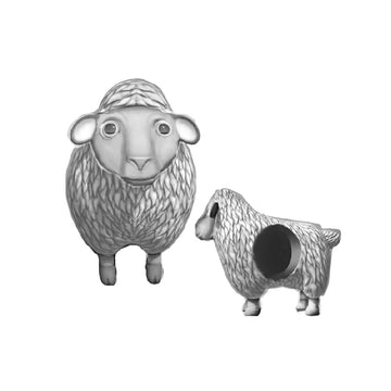 925 sterling silver 3D alpaca charms