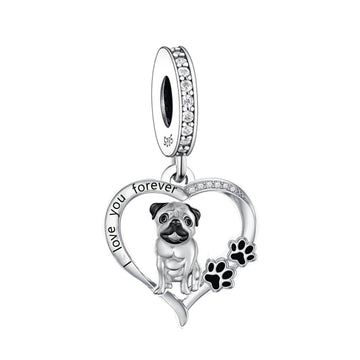 925 sterling silver Love Bago Dog Pendant