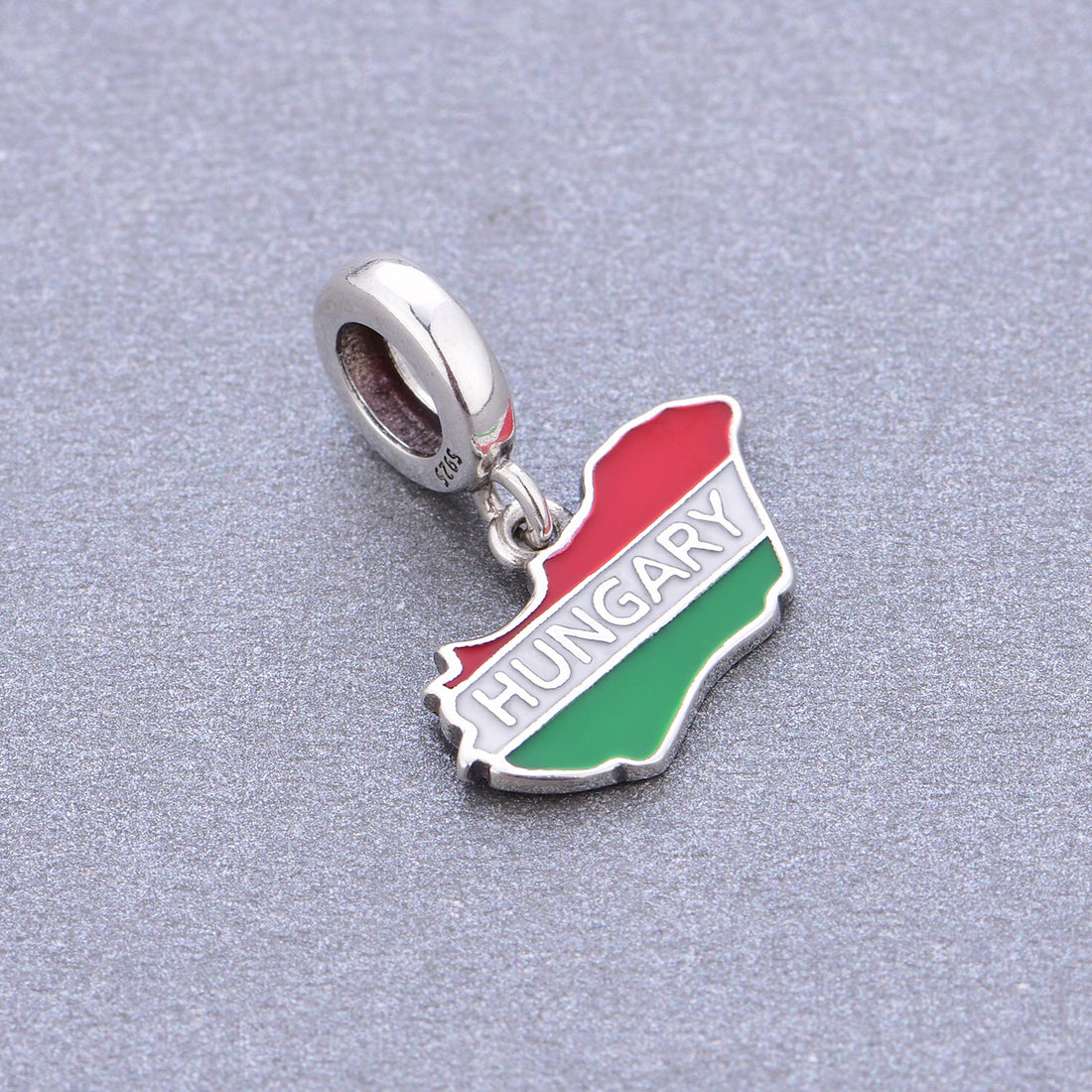 925 sterling silver Hungary International charms