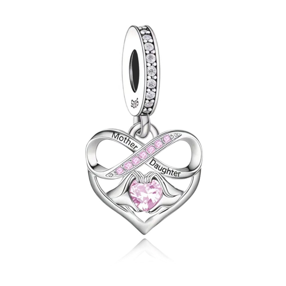 "Eternal Connection" Infinity Heart Charm - 925 Silver Family Gift