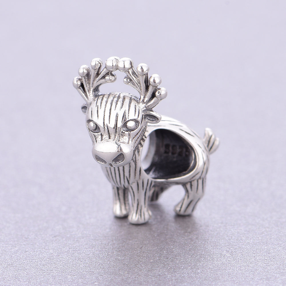 925 sterling silver reindeer