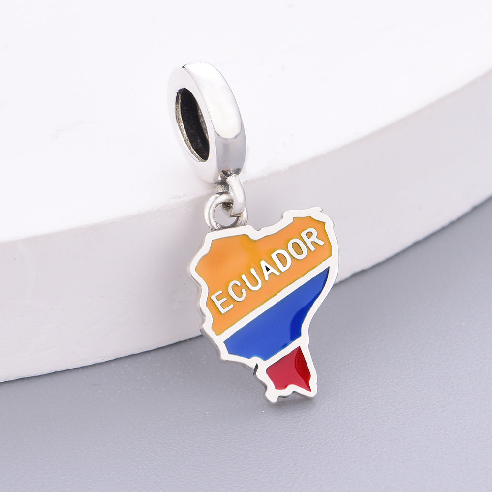 925 sterling silver ECUADOR International charms
