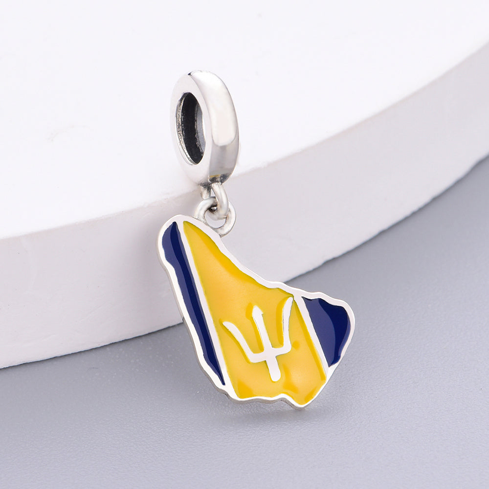 925 sterling silver BARBADOS International charms