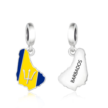 925 sterling silver BARBADOS International charms