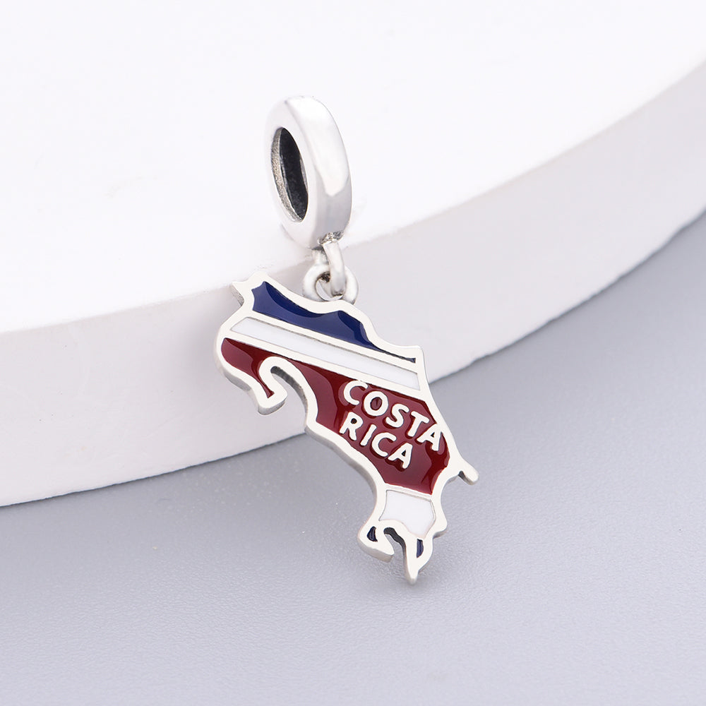 925 sterling silver COSTA RICA International charms