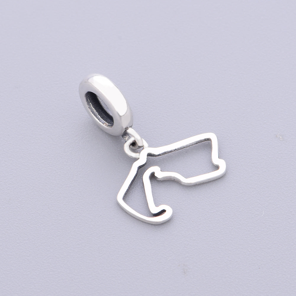 925 sterling silver Italian International Charm