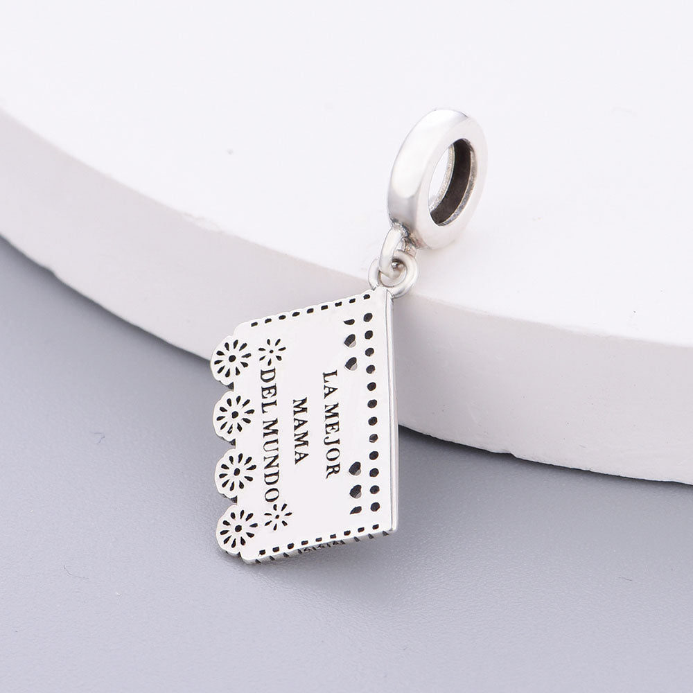 "Papel Picado" Mom Charm - 925 Silver Mexican Art Inspired Gift