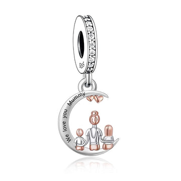 Papillon en argent sterling 925 en forme de cœur - Patient