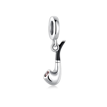 "The Gentleman's Pipe" Retro Father's Charm - 925 Sterling Silver