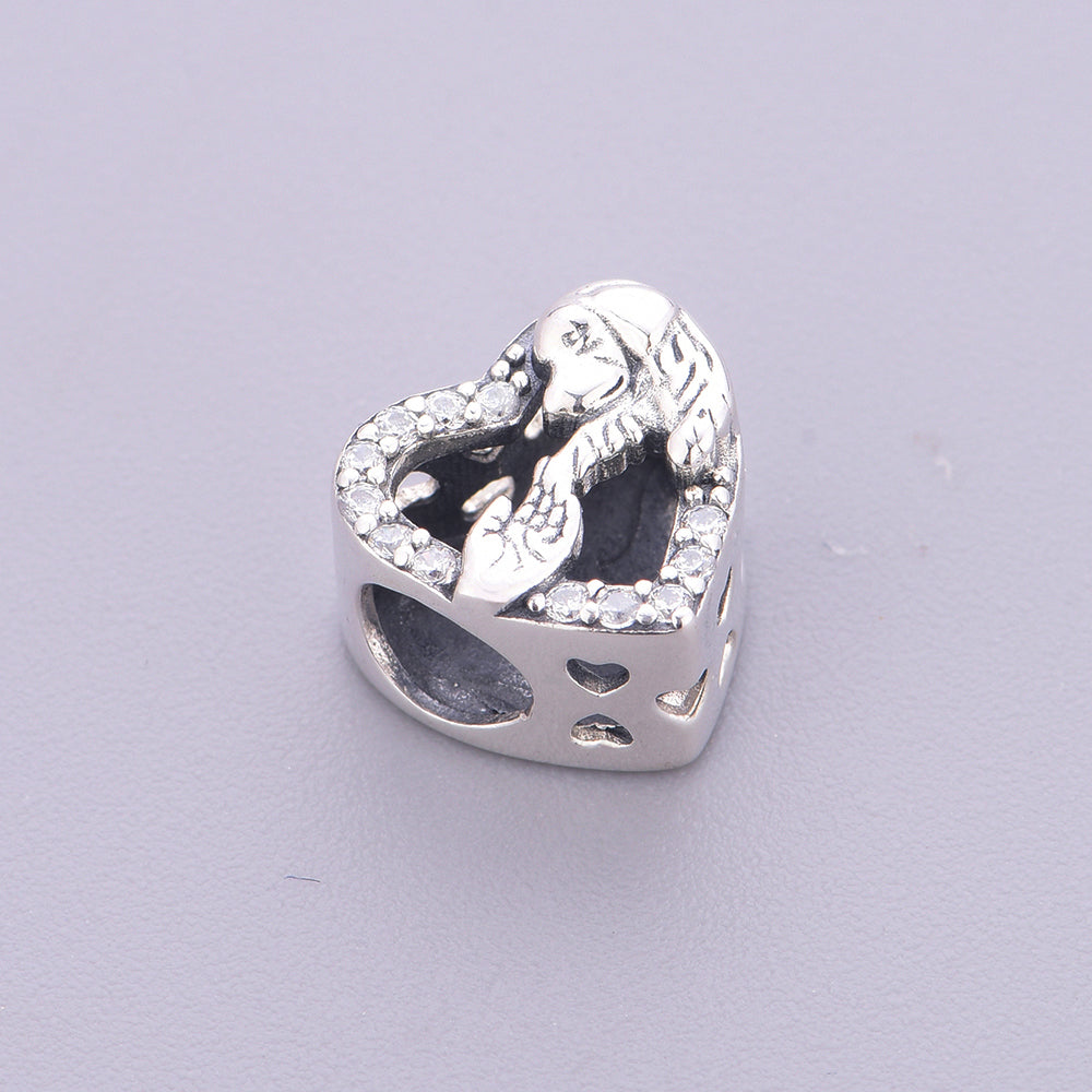 A puppy shaking hands with a person