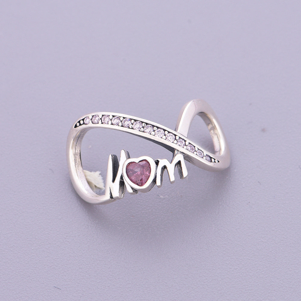 925 sterling silver Mom "infinite symbol charms