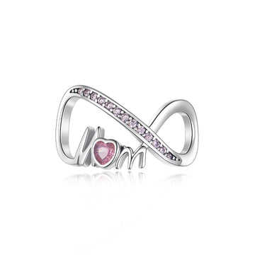 925 sterling silver Mom "infinite symbol charms